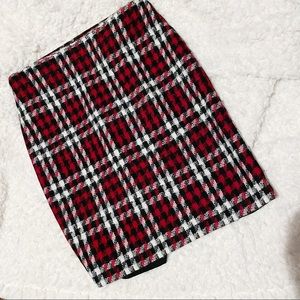 plaid pencil skirt
